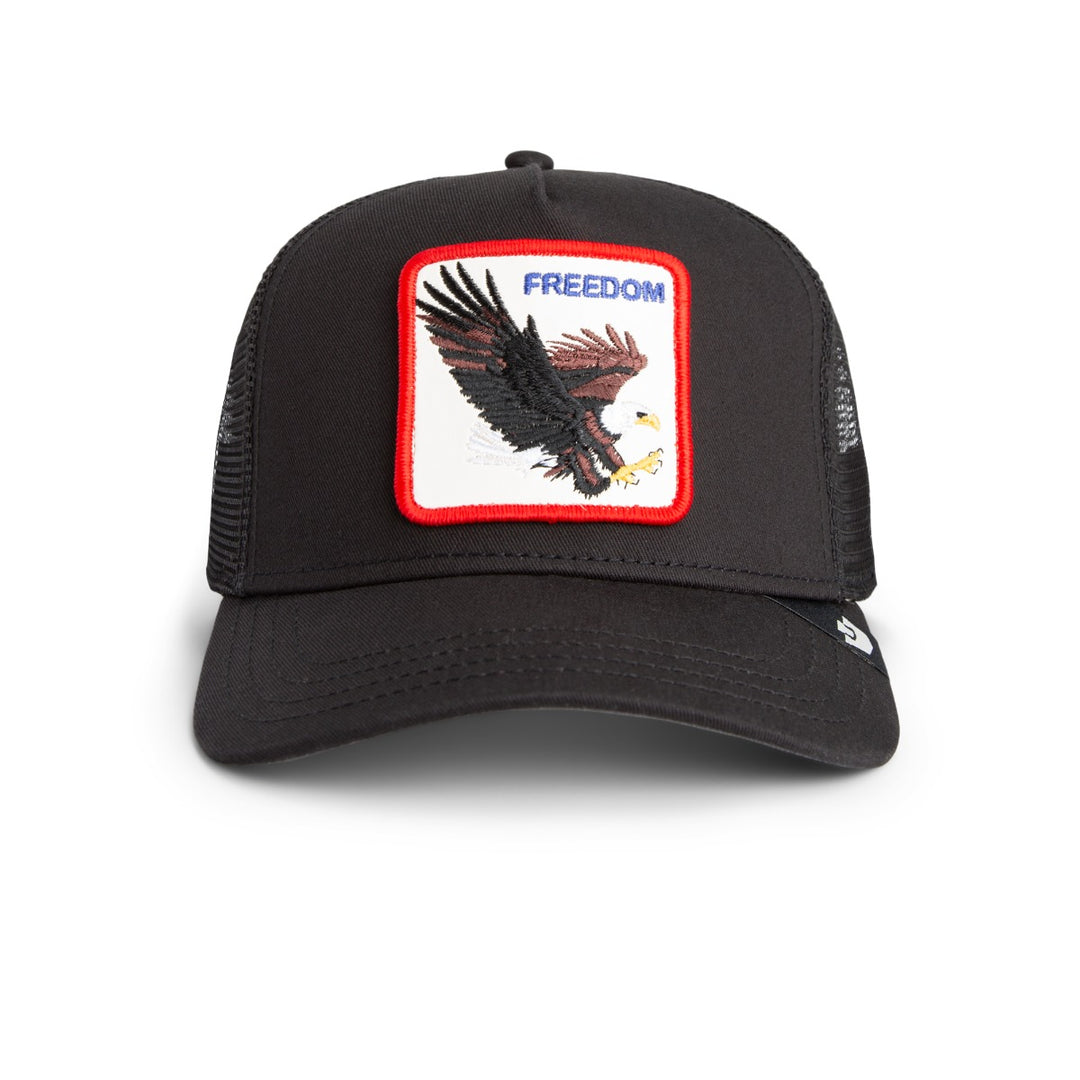Trucker Cap Freedom Eagle Goorin Bors Black