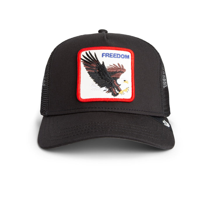 Trucker Cap Freedom Eagle Goorin Bors Black