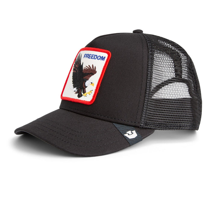 Trucker Cap Freedom Eagle Goorin Bors Black
