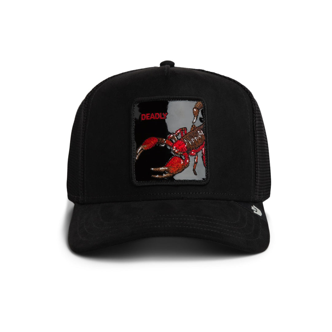 Trucker Cap Black out Scorpion Goorin Bros Schwarz