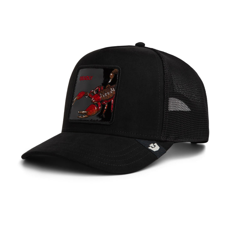 Trucker Cap Black out Scorpion Goorin Bros Schwarz