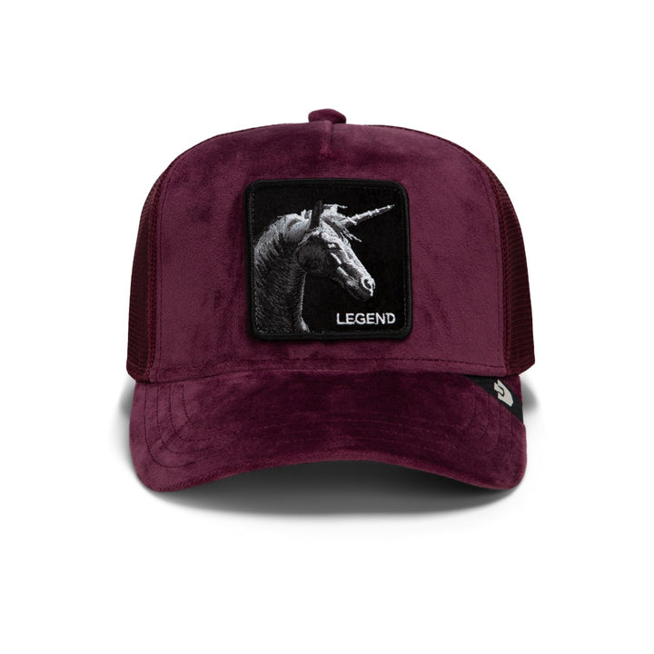 Trucker Cap Velour Legend Desire Goorin Bros Dunkelrot