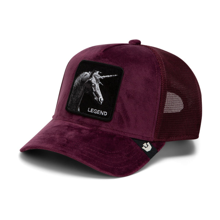 Trucker Cap Velour Legend Desire Goorin Bros Dunkelrot