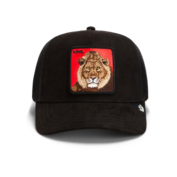 Trucker Cap Re Leone Rosso Goorin Bros Black