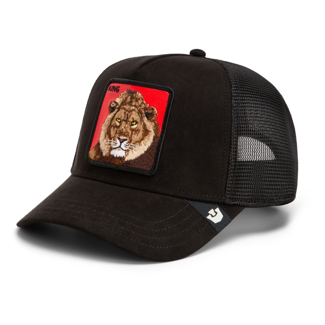 Trucker Cap Re Leone Rosso Goorin Bros Black