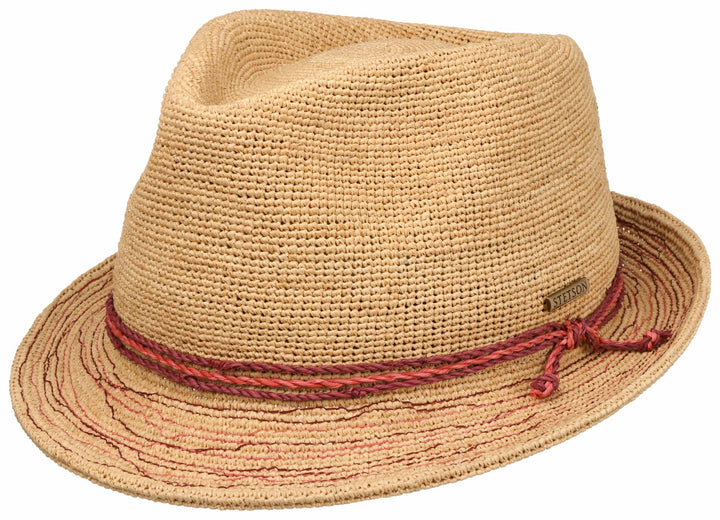 Damen Trilby Crochet Strohhut Stetson