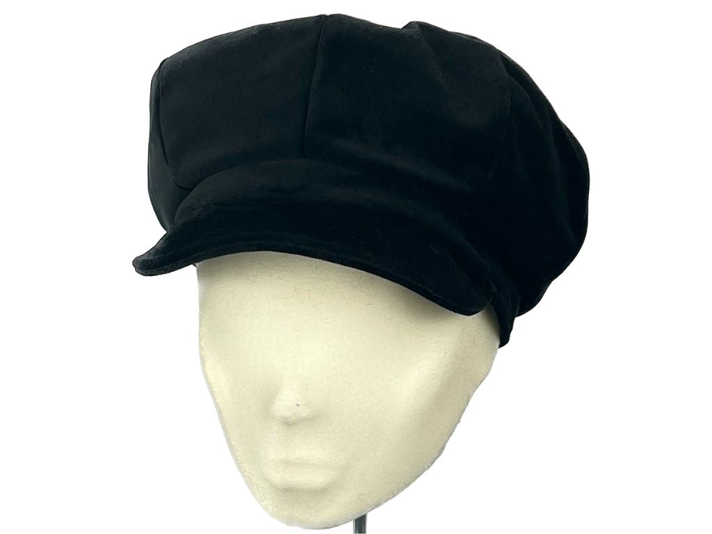 Retro Bonny Samt Mauerer Schwarz