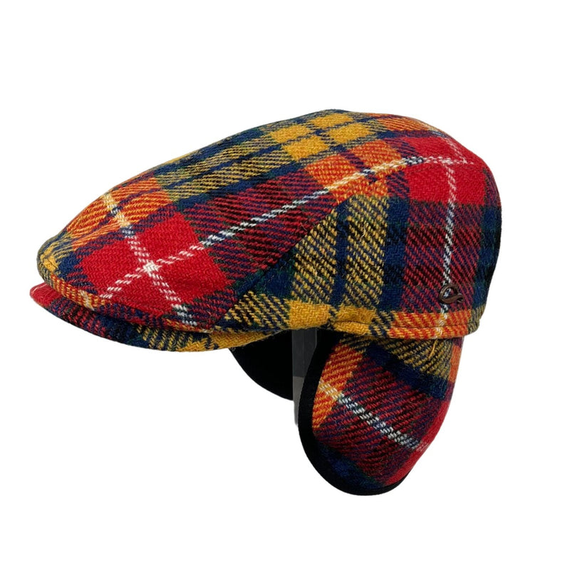 Flatcap Jackson mit Ohrenschutz Harris Tweed Göttmann