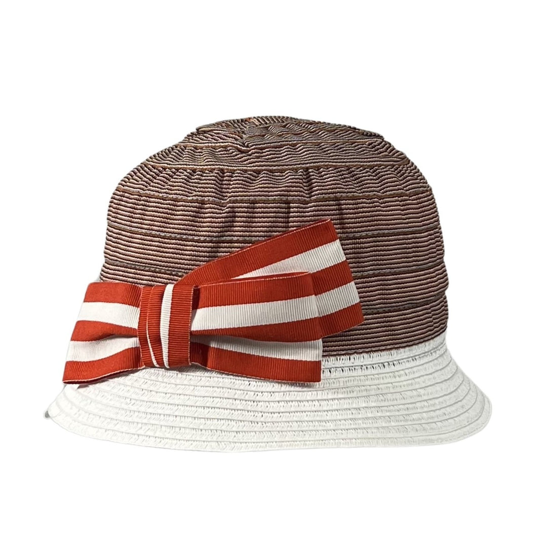 Cloche Strohhut Kurkuma Bedacht