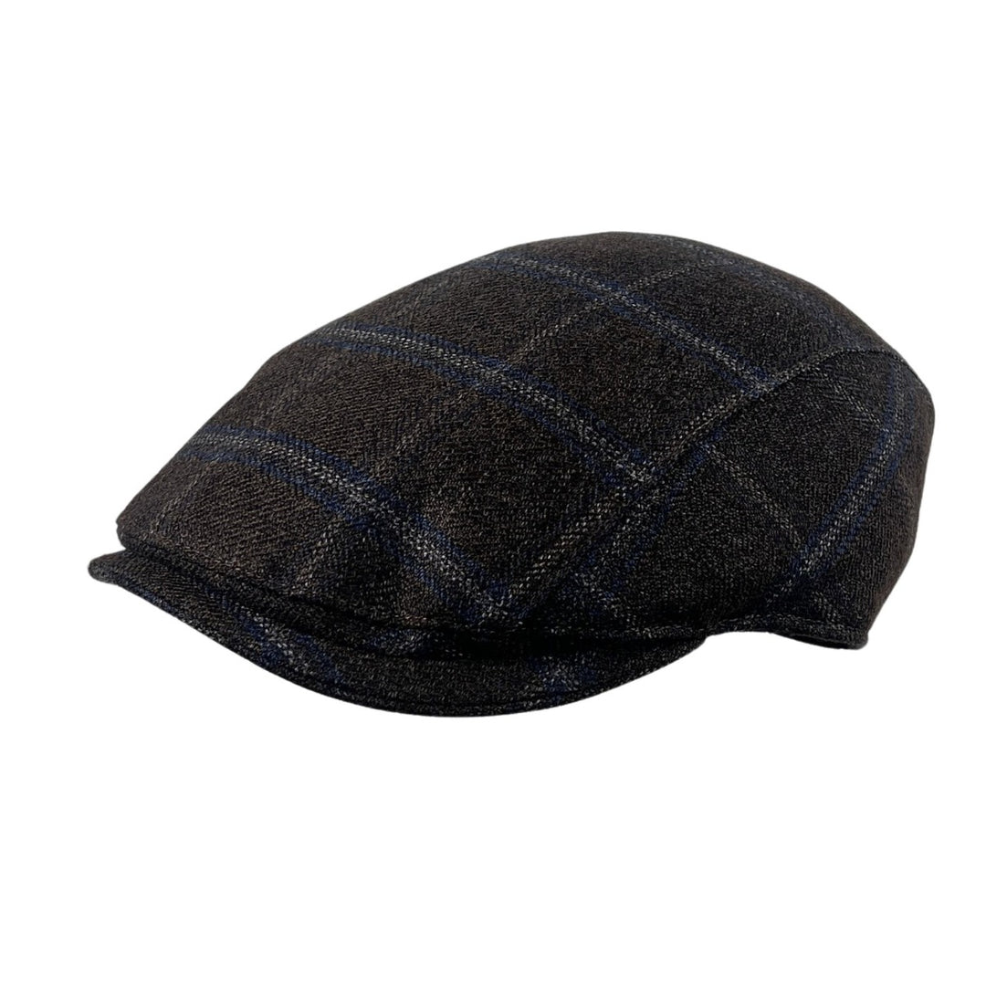 Flatcap Urban Wool Check Mauerer Braun