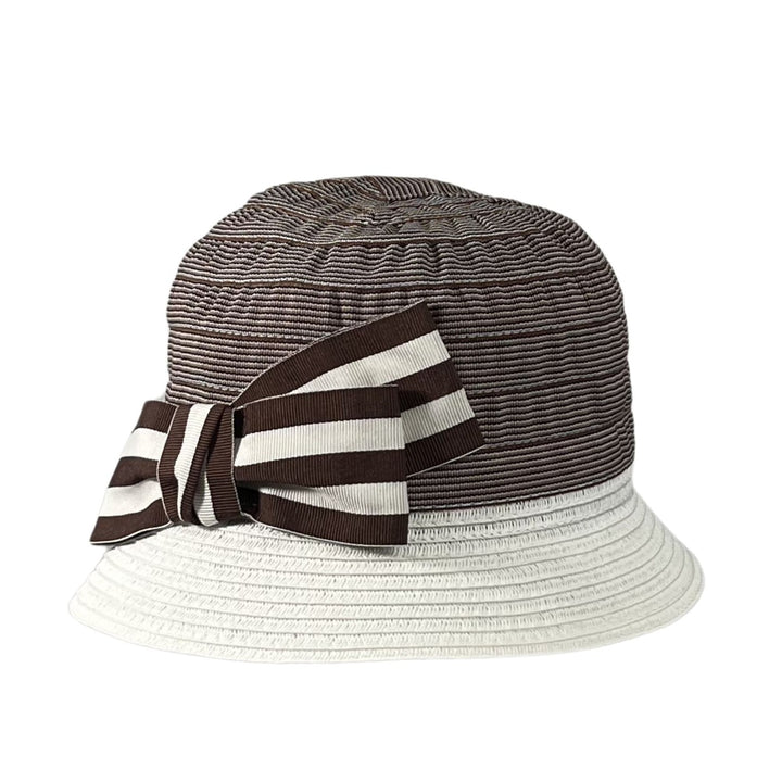 Cloche Strohhut Kurkuma Bedacht