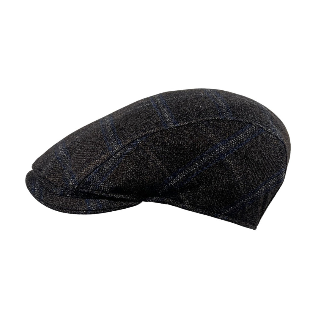 Flatcap Urban Wool Check Mauerer Braun