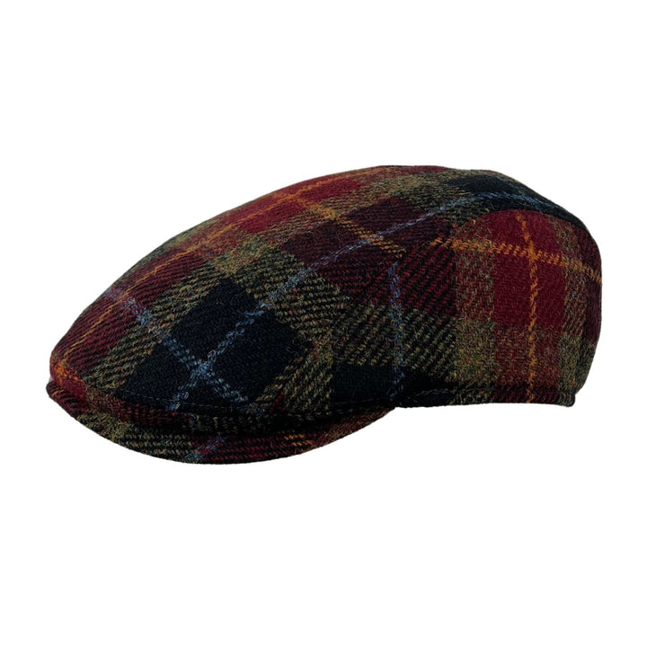 Flatcap Richmond mit Ohrenschutz Harris Tweed Göttmann Karo Multi