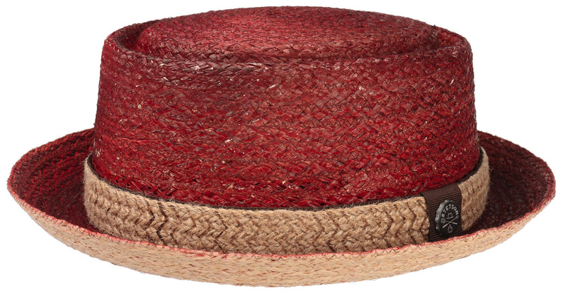 PORK PIE RAFFIA STETSON NATUR ROT