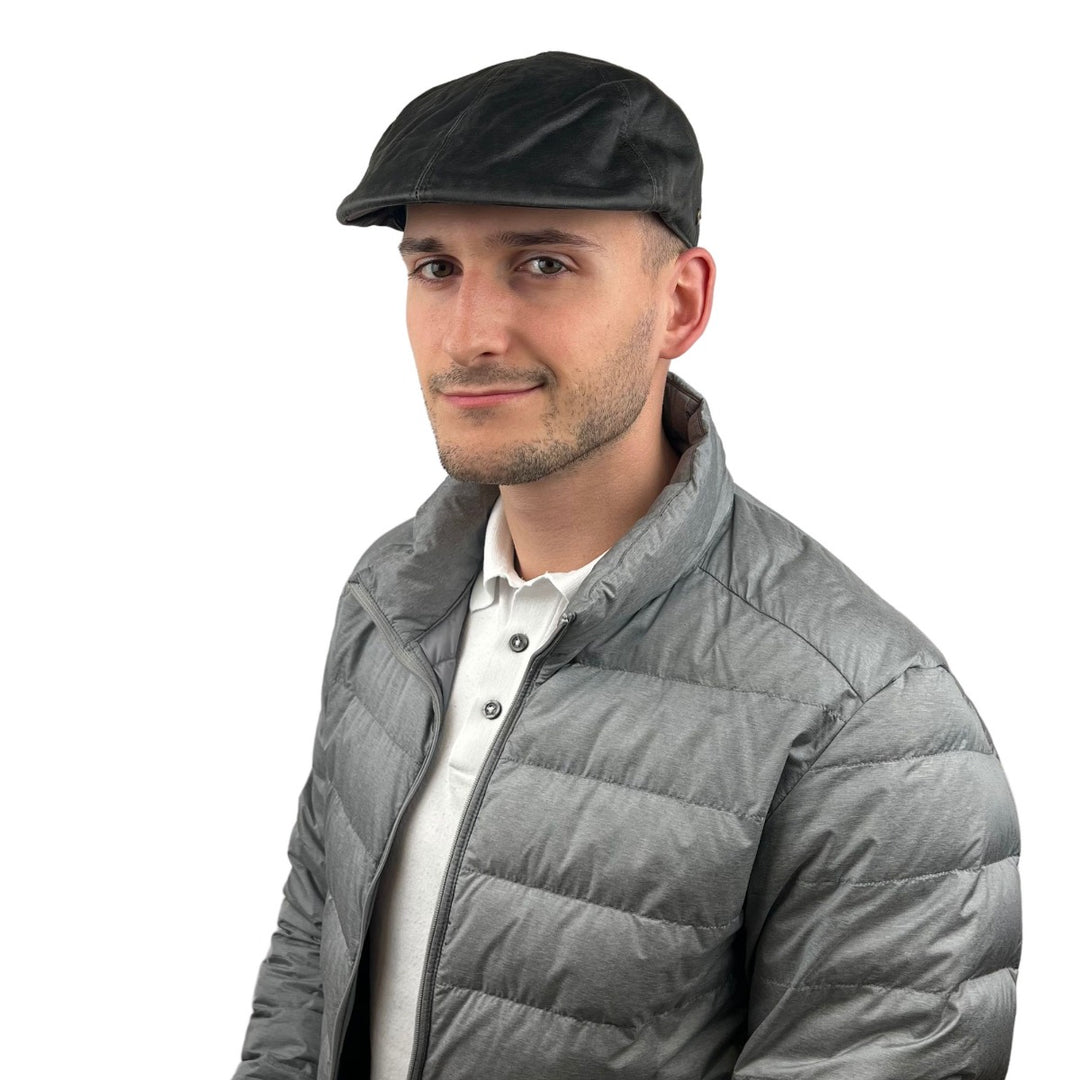 Duck Cap Used Leder Look Balke