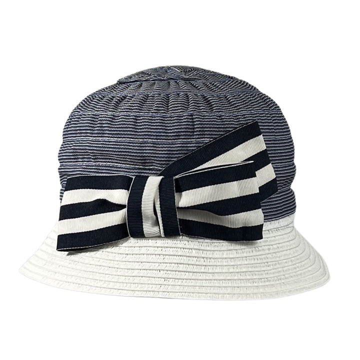 Cloche Strohhut Kurkuma Bedacht