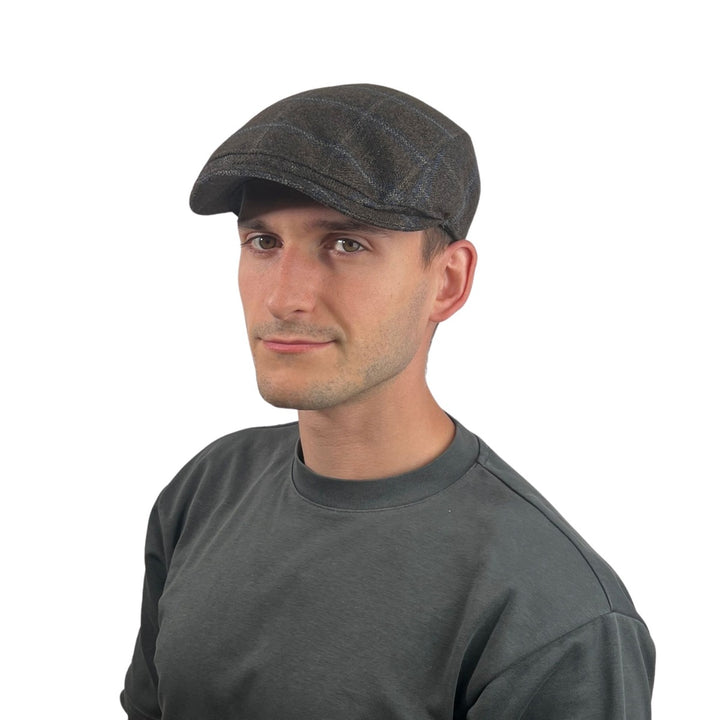 Flatcap Urban Wool Check Mauerer Braun