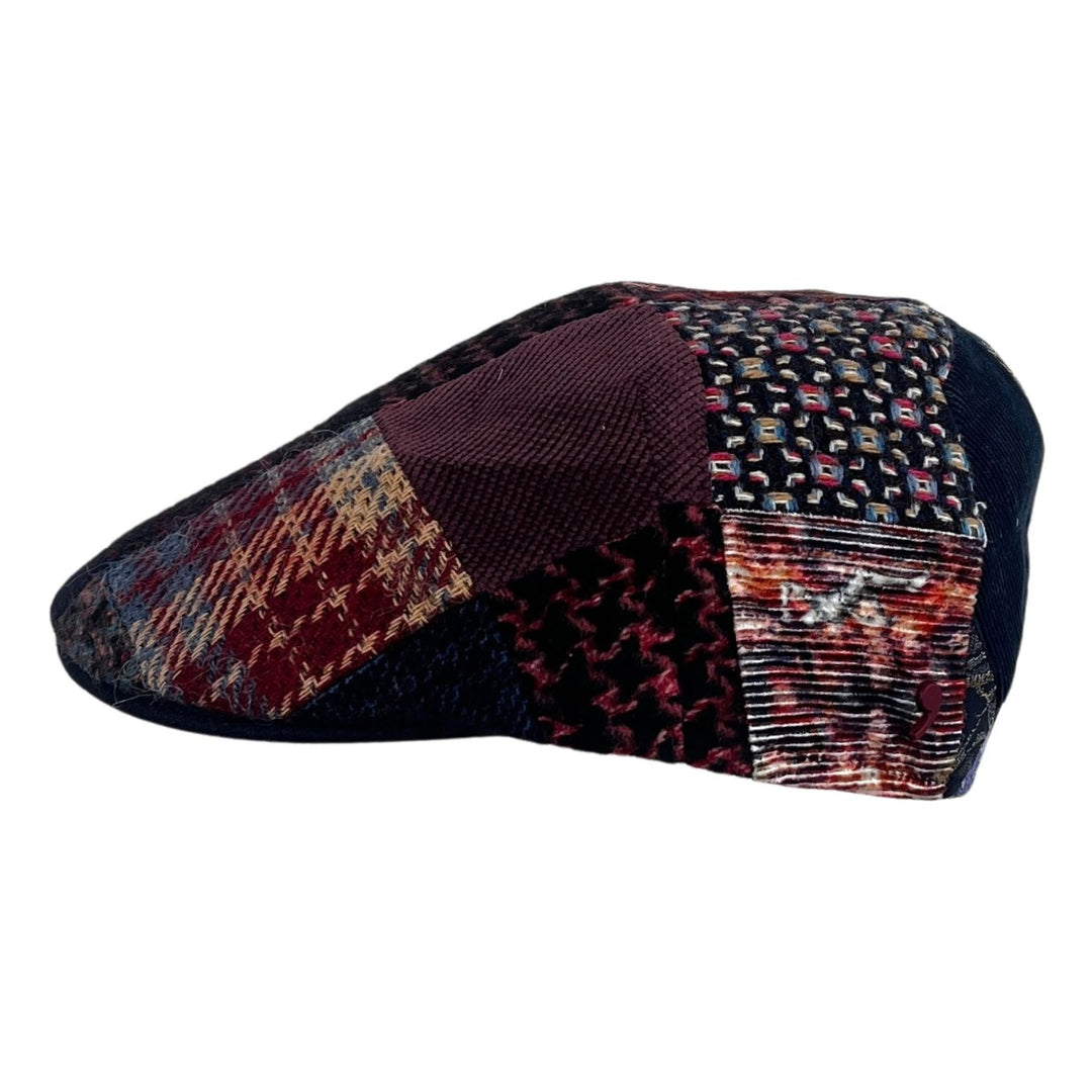Flatcap Patchwork Alfonso Deste Blu