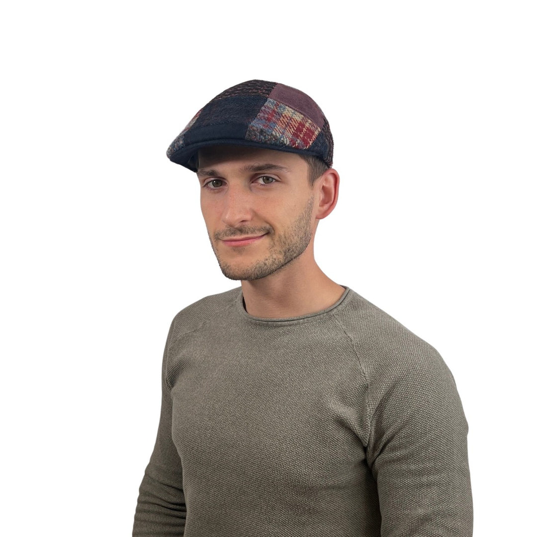 Flatcap Patchwork Alfonso Deste Blu