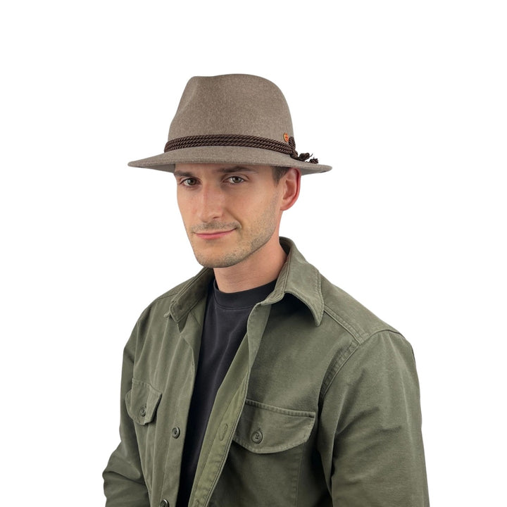 Fedora Maleo Wolle P Mayser Natur
