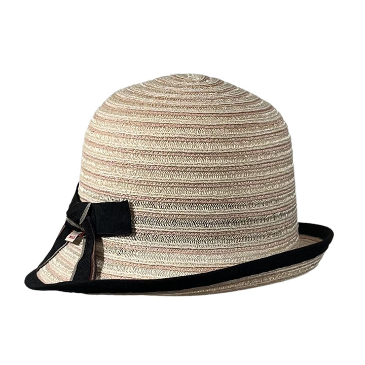 Cloche Strohhut Amber Bedacht
