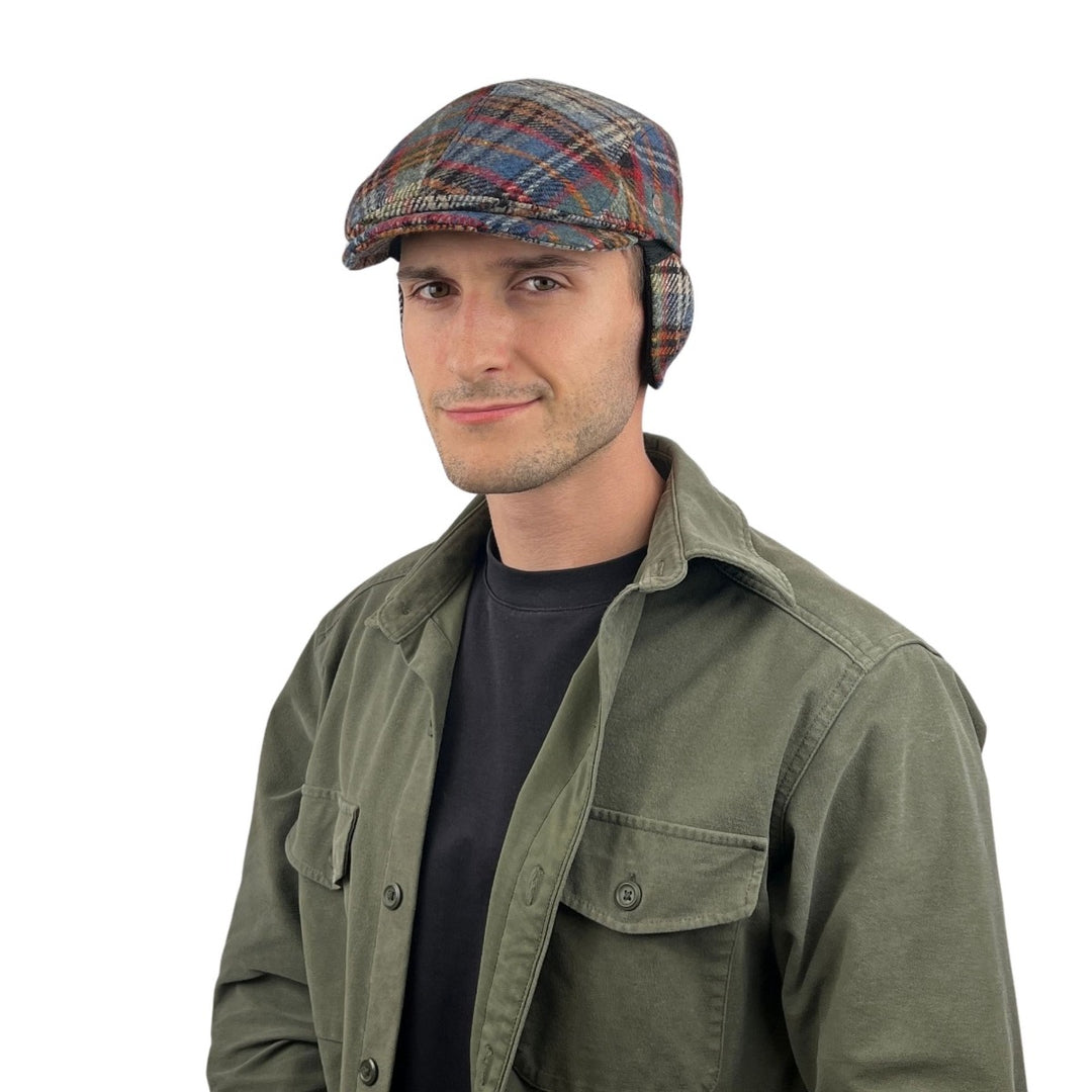 Flatcap mit Ohren Irish Wool Balke