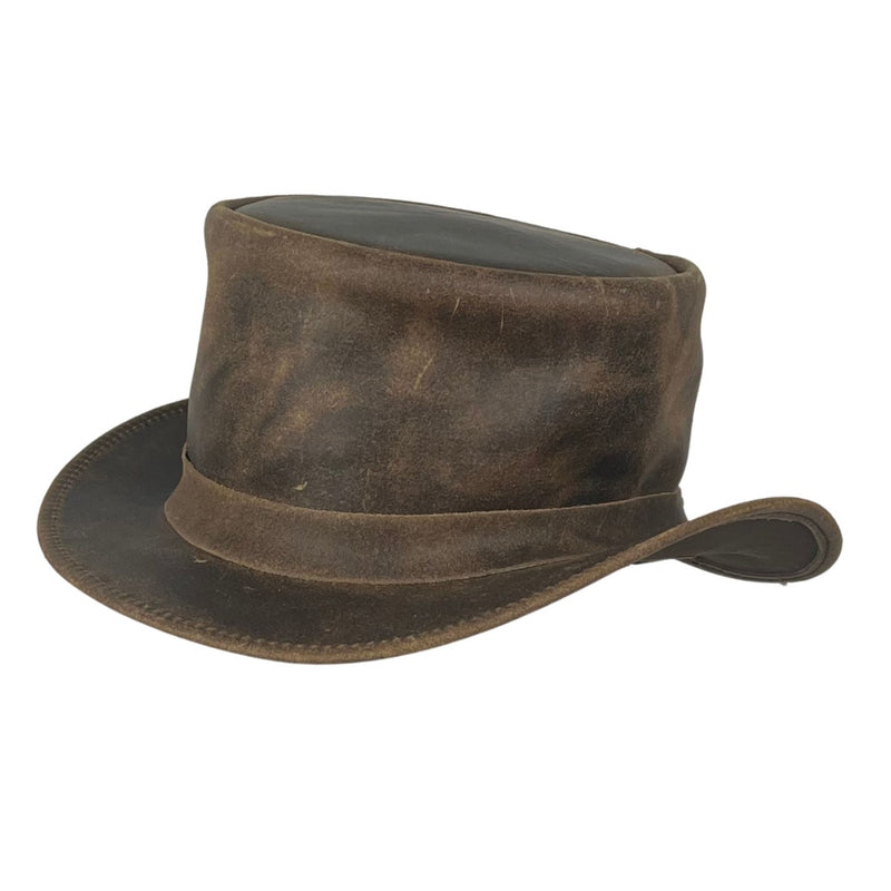 Leder Zylinder Hut Balke