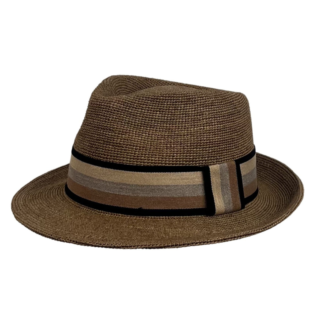 Trilby Hut aus Raffia Stroh