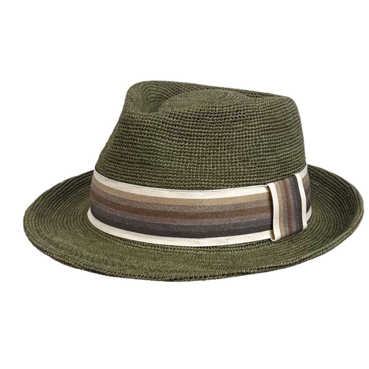 Trilby Hut aus Raffia Stroh