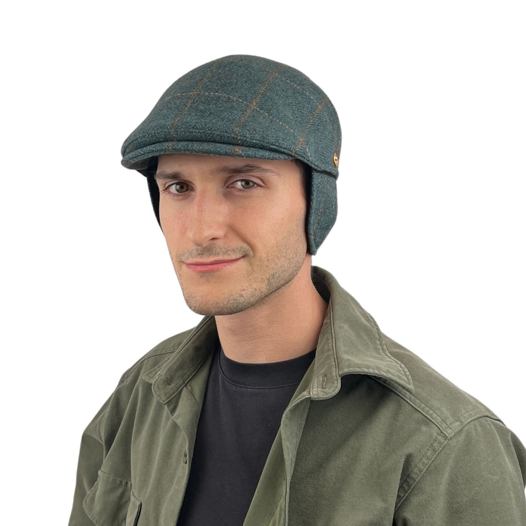 Flatcap mit Ohren Sidney Plus Harris Tweed Mayser