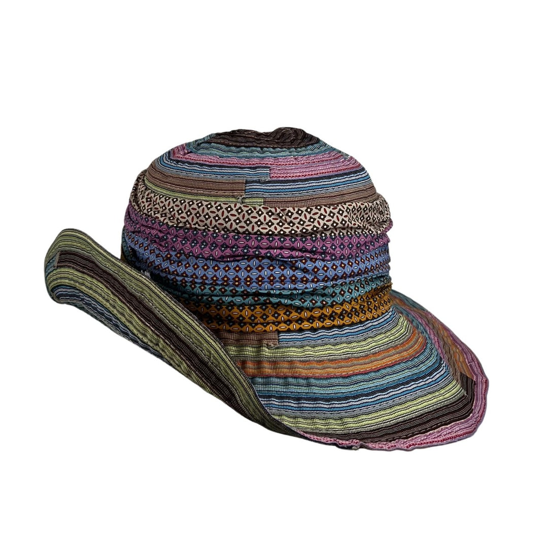 Stoffhut Gross Grain Cloche Ampio Multicol