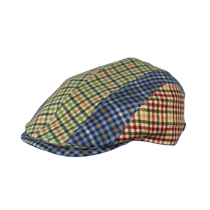 Flatcap John Stripe Multi Karo Alfonso Deste