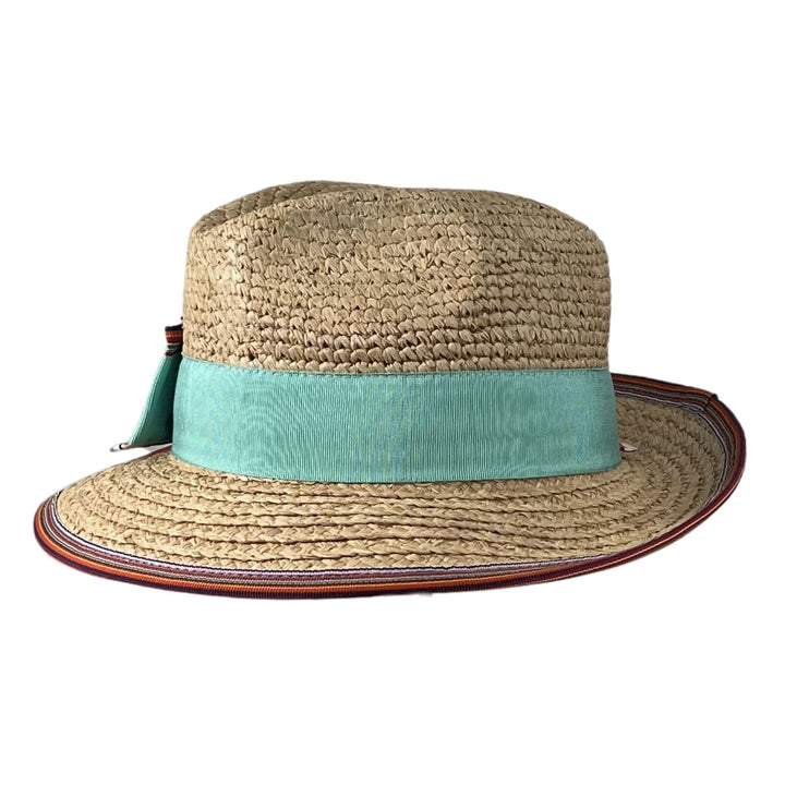 Damen Fedora Tabak Bedacht