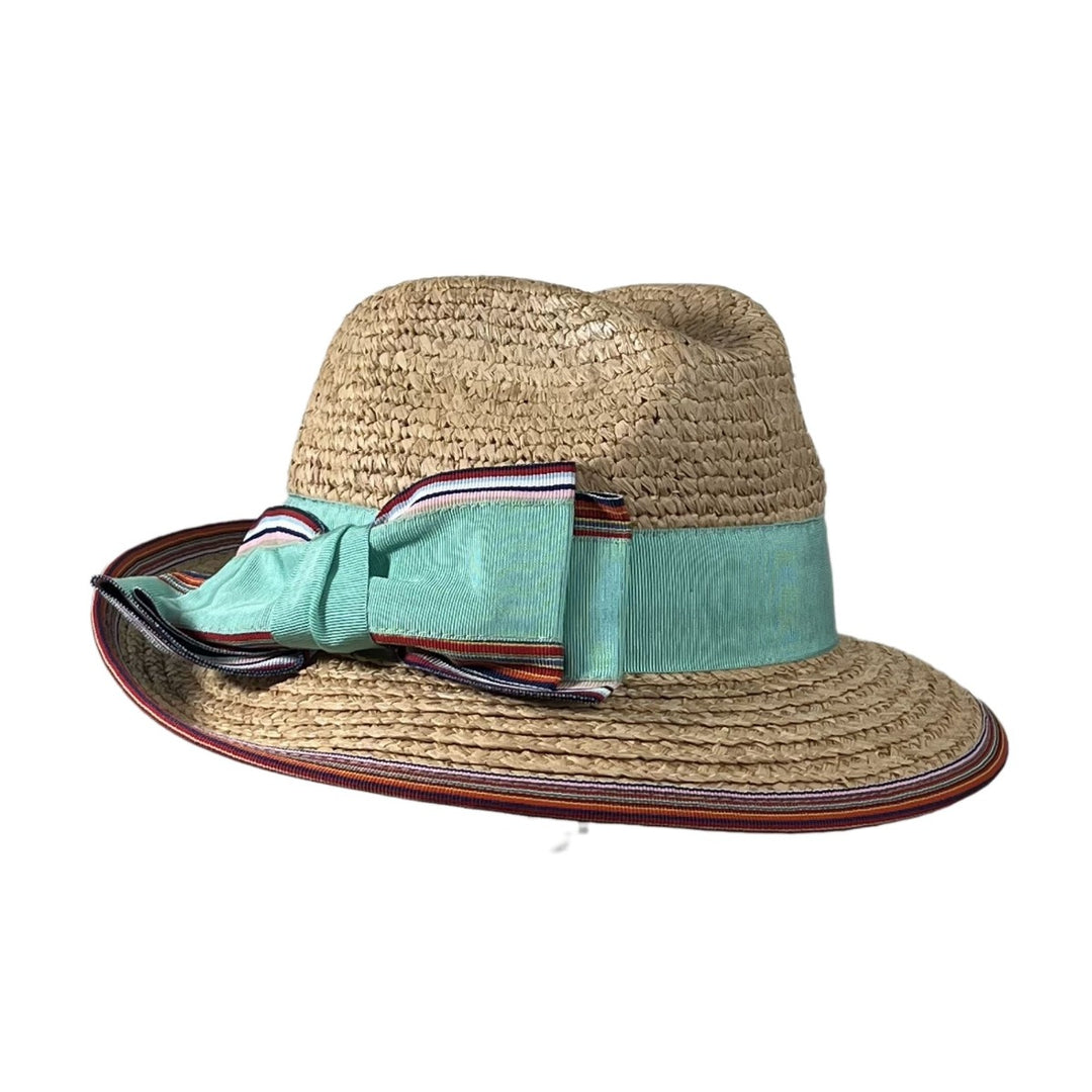 Damen Fedora Tabak Bedacht