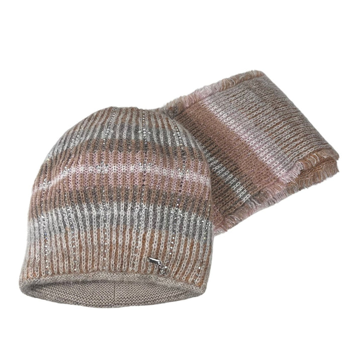 Quebi Avan Riga Strickmütze mit Schal Set