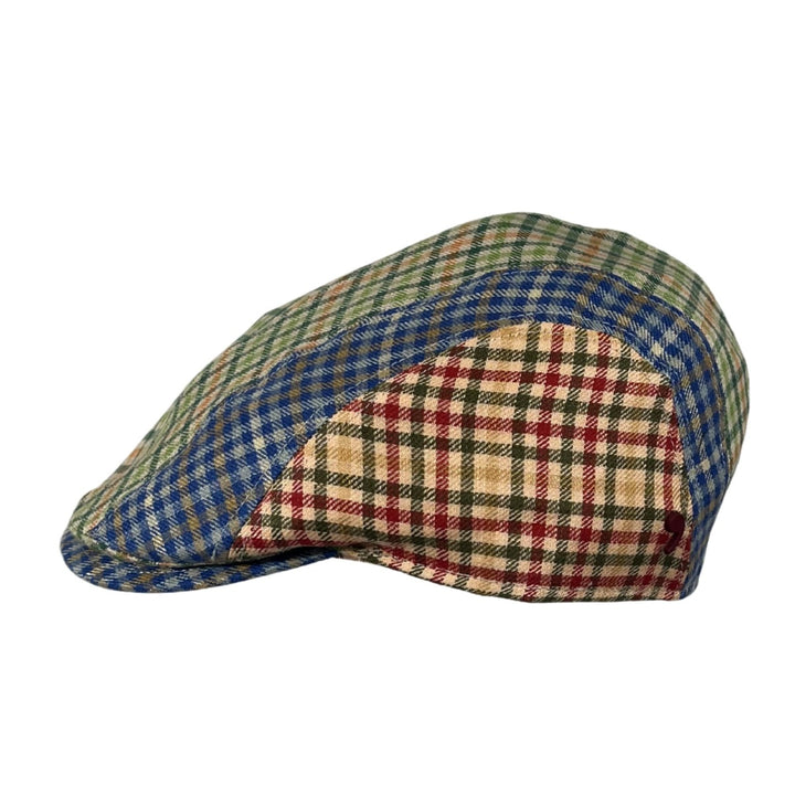 Flatcap John Stripe Multi Karo Alfonso Deste
