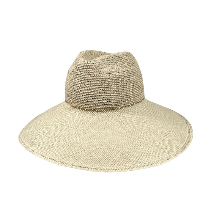 Damen Fedora Panamahut DLX Natur