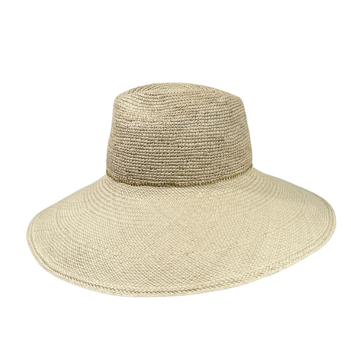 Damen Fedora Panamahut DLX Natur