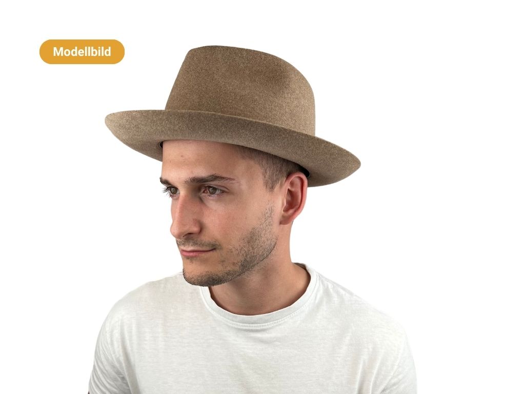 FEDORA FURFELT VELOUR STETSON ANTHRA