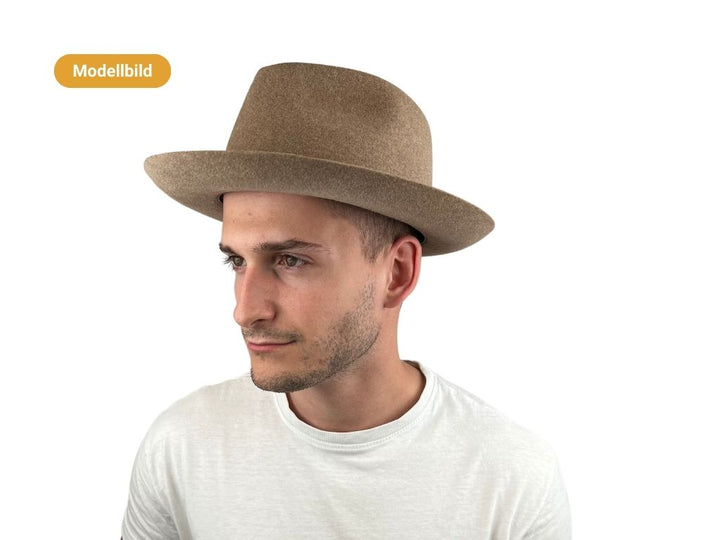 FEDORA FURFELT VELOUR STETSON ANTHRA
