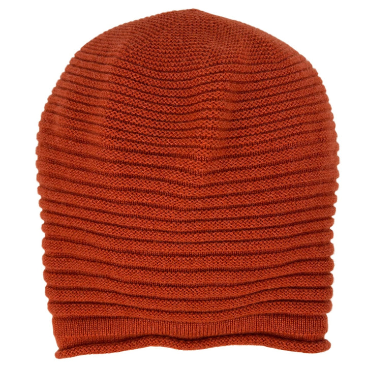 Berretto Oversize Ruggine Feinstes Cashmere