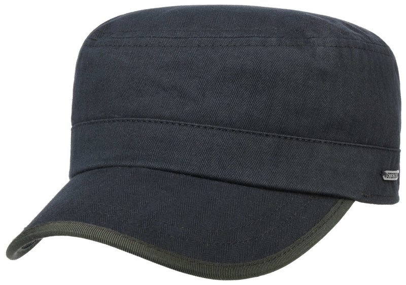 ARMY CAP CO HERRINGBO NAVY