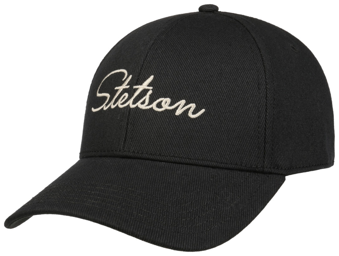 Baseball Cap Lettering Stetson Schwarz
