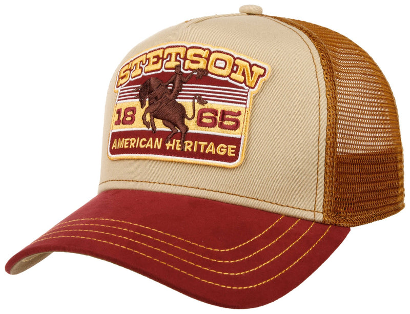 Trucker Cap Rodeo Stetson Wine Beige