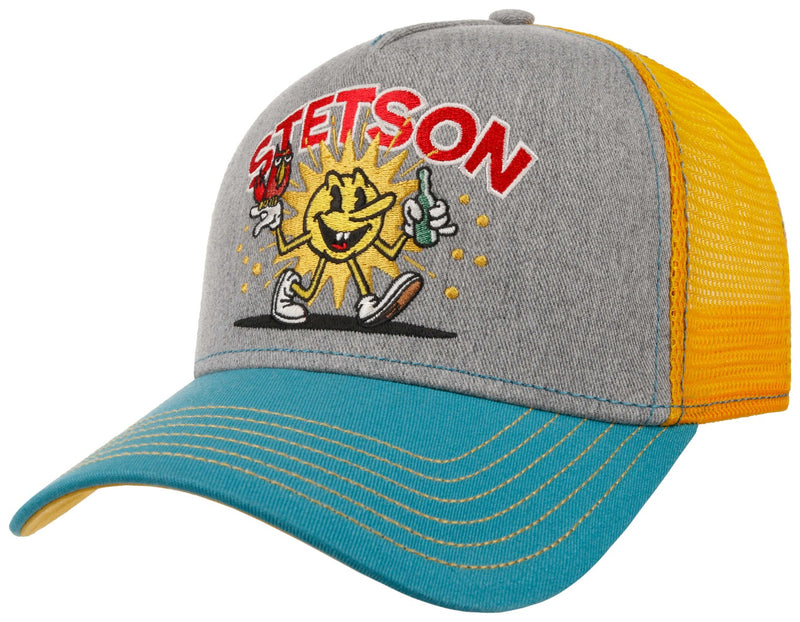 Trucker Cap Fun Stetson Türkis Grau