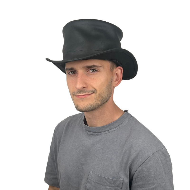 Leder Zylinder Hut Balke