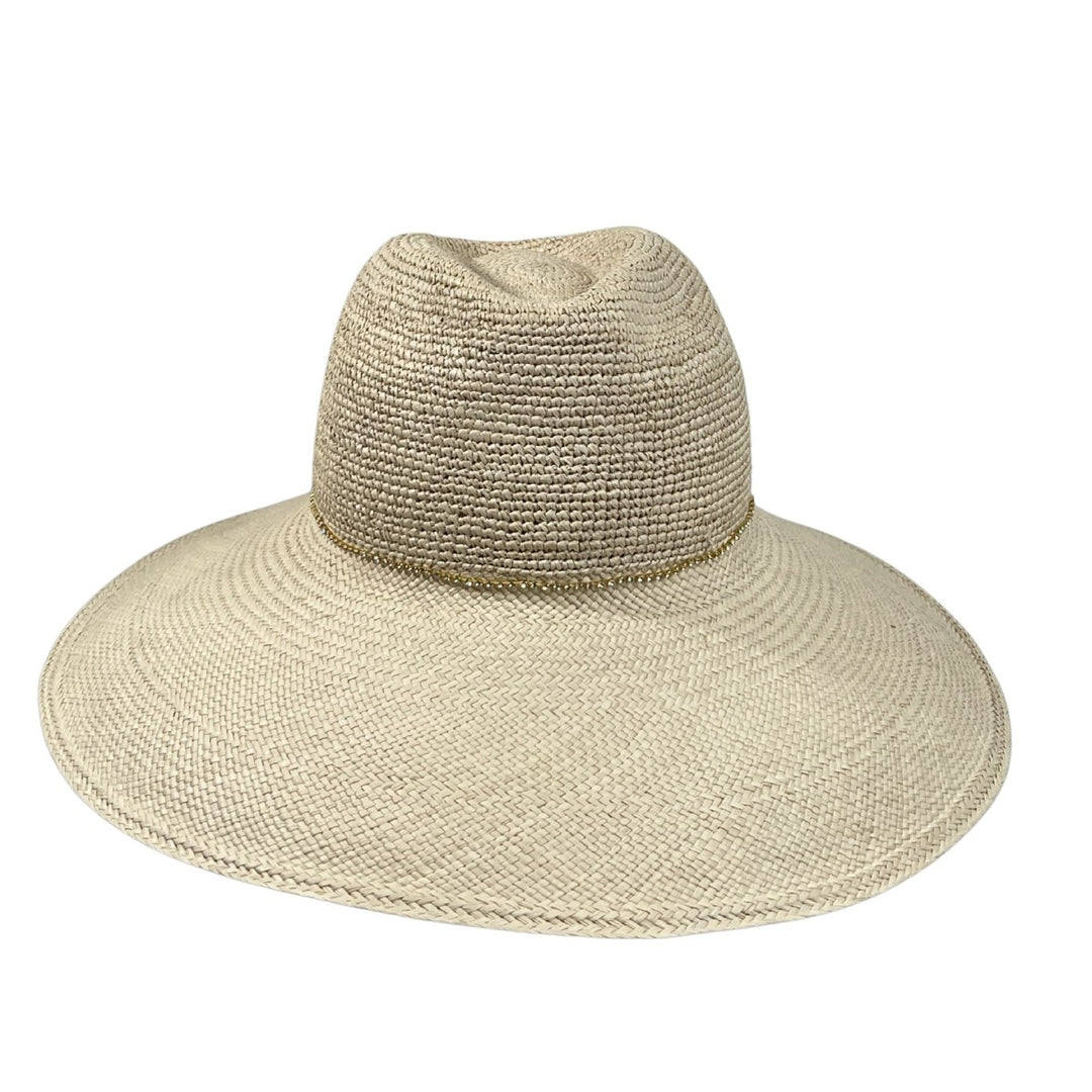 Damen Fedora Panamahut DLX Natur