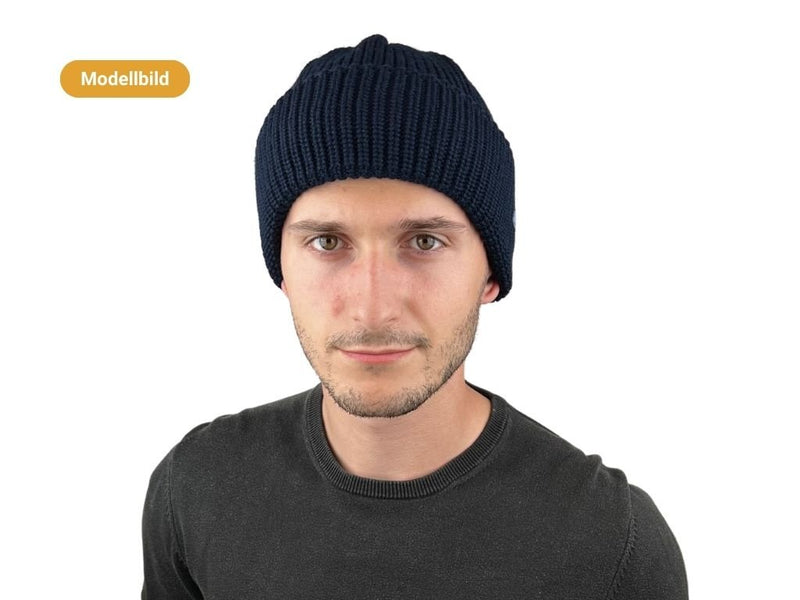 BEANIE WOOL ACRYL HAMMABURG NAVY - Hut - online.at