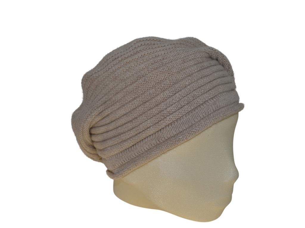 BERRETTO OVERSIZE SAND FEINSTES CASHMERE - Hut - online.at