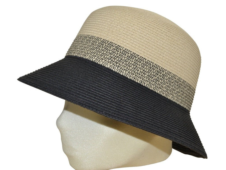 BUCKET ZWEIFÄRBIG NATURAL BLACK - Hut - online.at